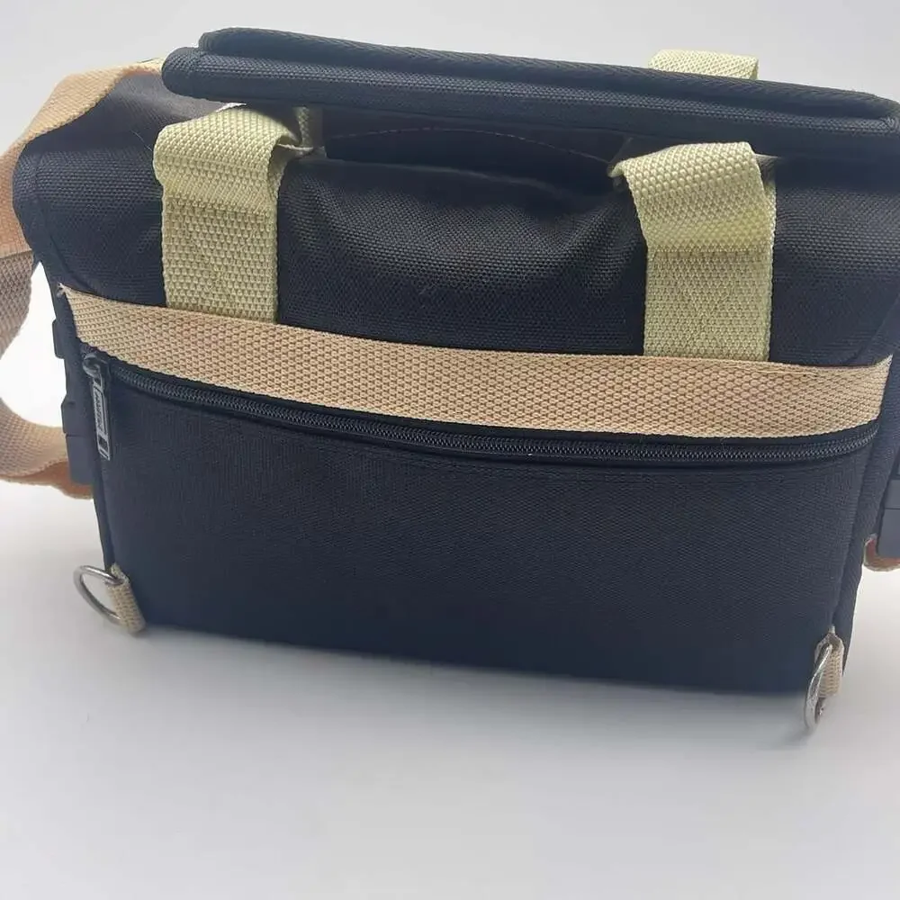 Matin Photo Club Black Canvas and Leather DSLR Camera Shoulder Bag